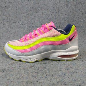 Nike White and Pink Sneakers with Air Cushioning